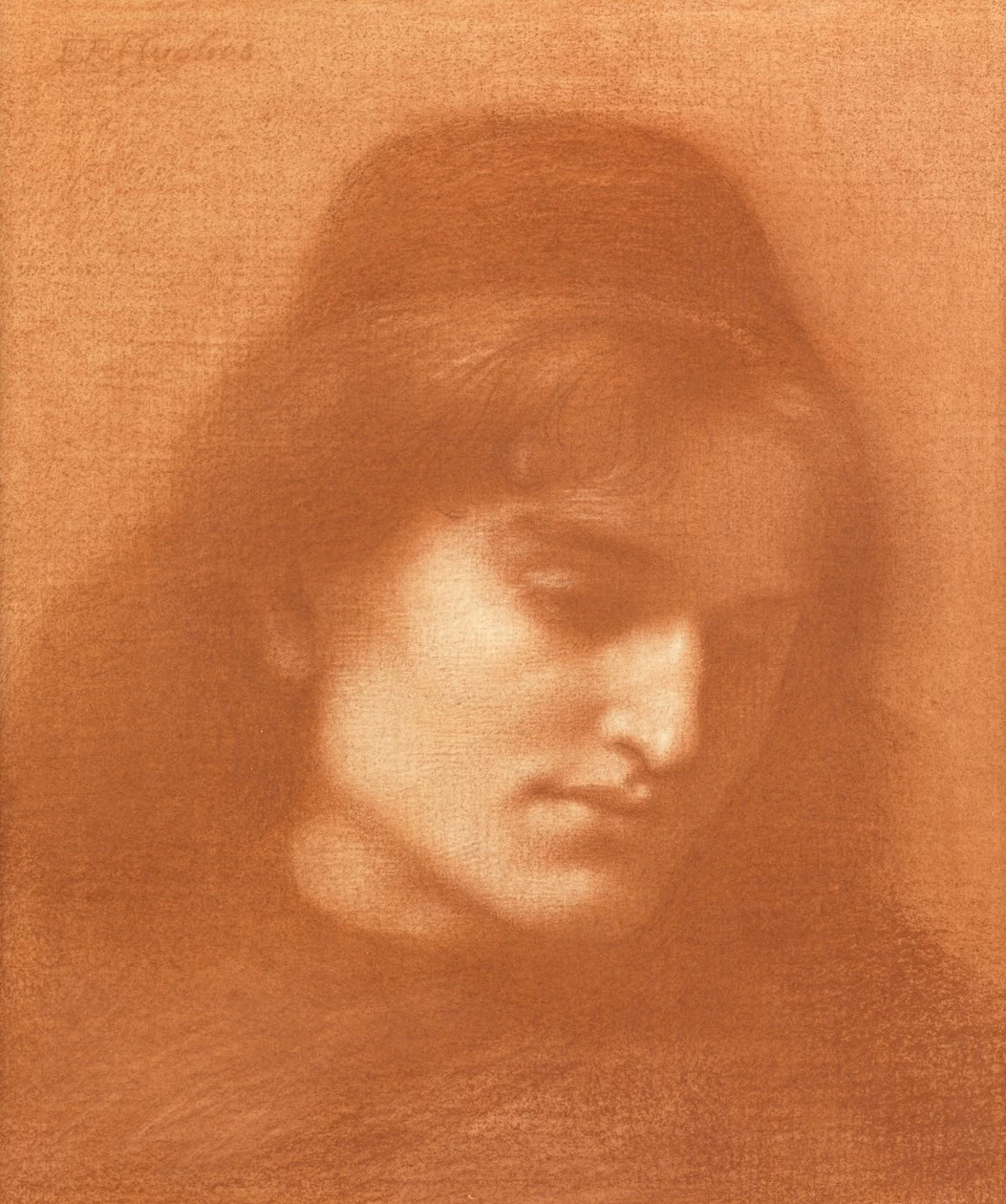 Studio di una testa maschile